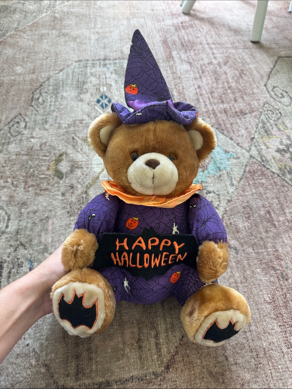 Halloween Bear Fiesta Cuddle Toy Bats Pumpkin Spiders
